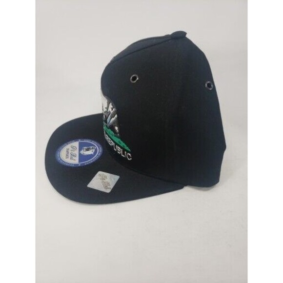 California Republic Pit Bull Snapback Hat Cali Bear NEW Black Collectible - Picture 8 of 14